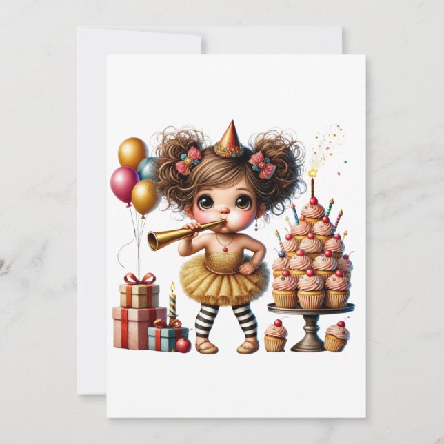 Funny Quirky Gnome Birthday Card (Front)