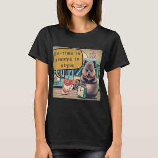 Funny Quokka and Bird T-Shirt