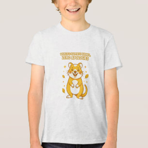 Funny Quokka Happiest Animal Zero Apologies Tri-Blend Shirt