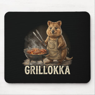 Funny Quokka Pitmaster Bbq Smoker Grill Party Gift Mouse Mat