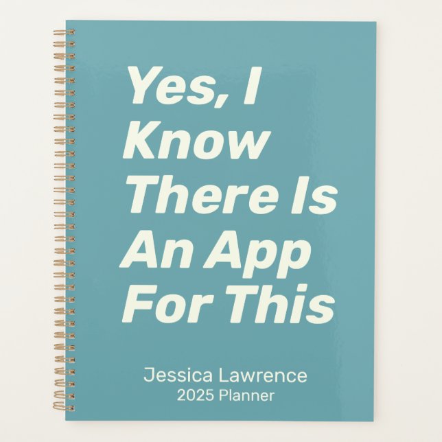 Funny Quote About Technology Personalised Planner (Front)