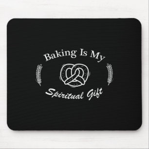 Funny Quote Baking Is My Sritual Gift For Pastry L Mouse Mat