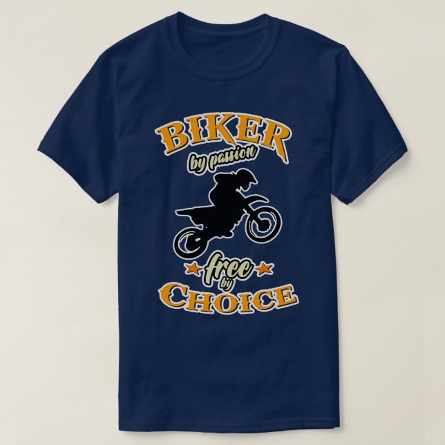 funny quote biker motocross trial T-Shirt (Design Front)