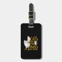 Funny Quote Cats Leave Paw Prints On Your Heart
