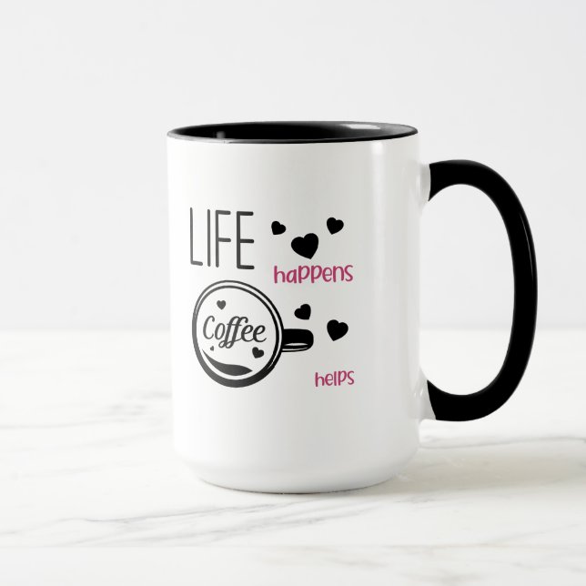 Funny quote coffe addict mum birthday mothers day mug (Right)