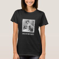 Funny Quote Dogs Before Dudes Vintage Art Womens