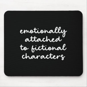 Funny Quote For Book Lovers Modern Script Mouse Mat