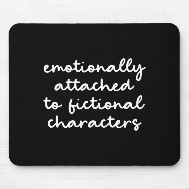 Funny Quote For Book Lovers Modern Script  Mouse Mat (Front)