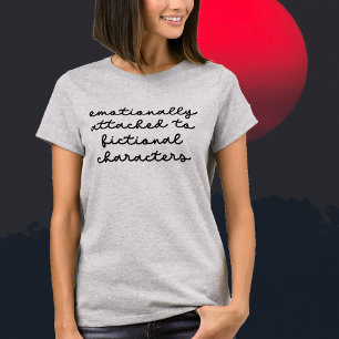 Funny Quote for Book Lovers Modern Script T-Shirt