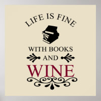 funny quote for books and wine lover