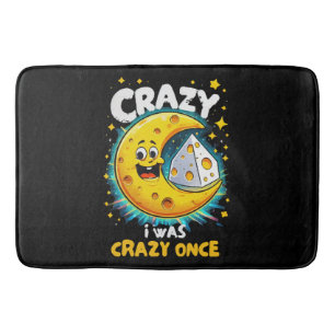 Funny quote for cheese lovers bath mat