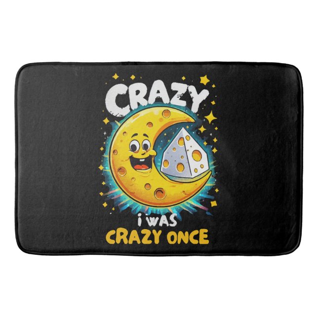 Funny quote for cheese lovers bath mat (Front)