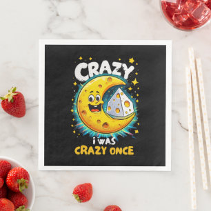 Funny quote for cheese lovers napkin