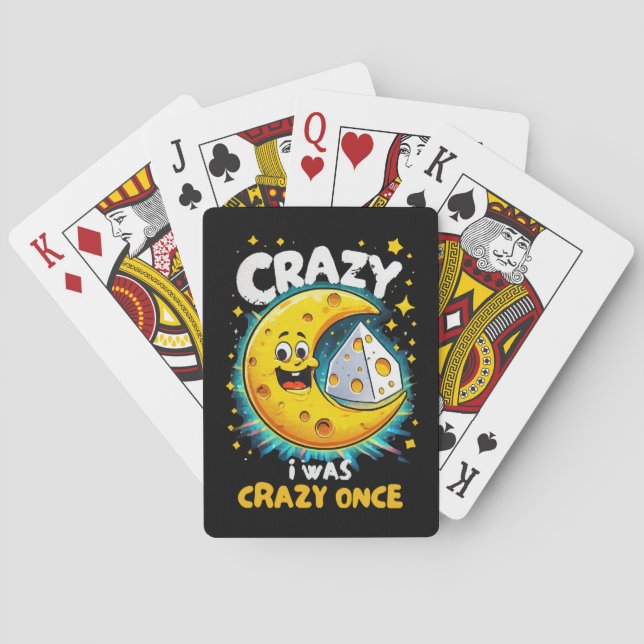 Funny quote for cheese lovers playing cards (Back)