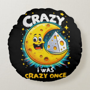 Funny quote for cheese lovers round cushion