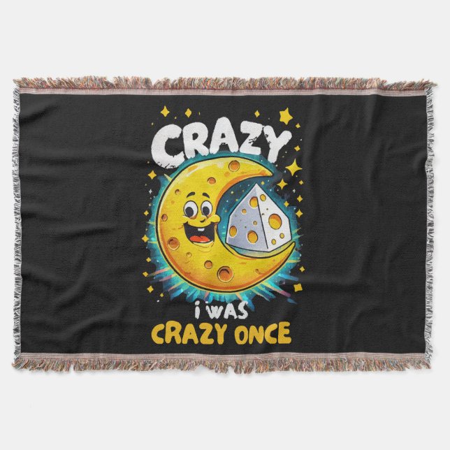 Funny quote for cheese lovers throw blanket (Front)