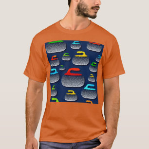 Funny quote for curling lover curling pattern T-Shirt