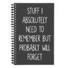 Funny Quote for Forgetful People List To Remember
