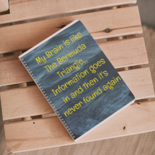 Funny Quote for Forgetful People To Do List Spiral Notebook