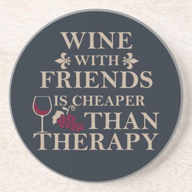 funny quote for friends students coaster (Front)