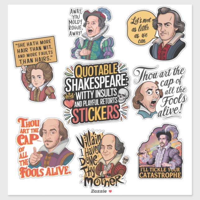 Funny Quote Insult Humour Set (Sheet)