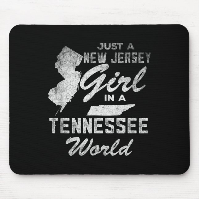 Funny Quote Just A New Jersey Girl In A Tennessee  Mouse Mat (Front)
