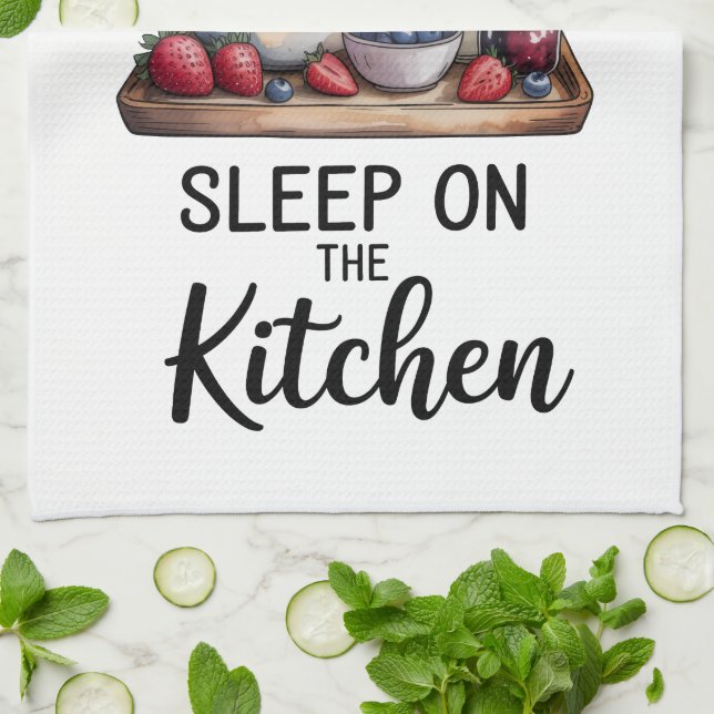 Funny Quote Kitchen Towel (Folded)