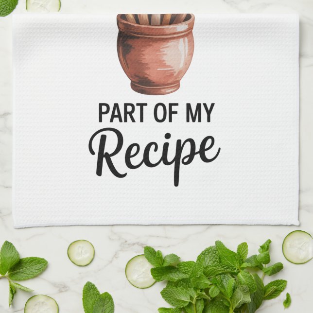 Funny Quote Kitchen Towel (Folded)