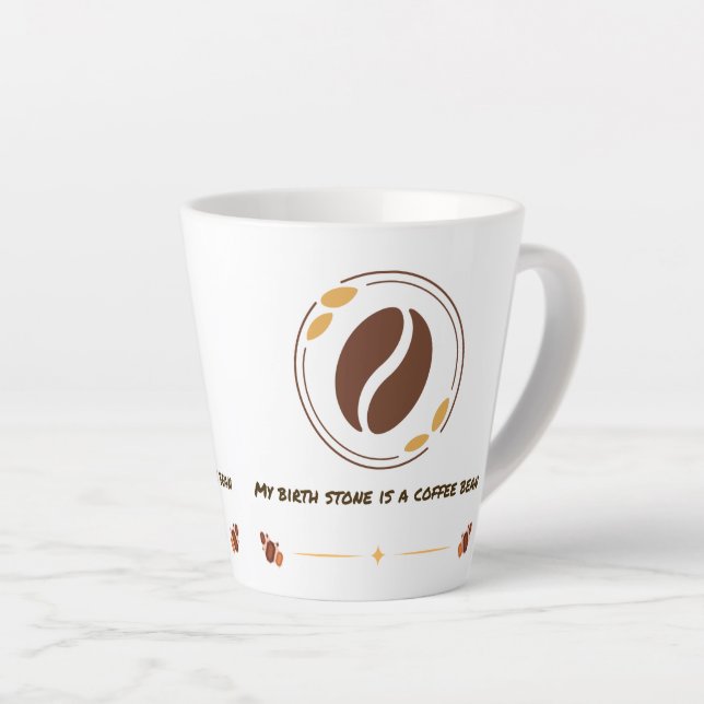 Funny Quote Latte Mug for Coffee Lovers (Right Angle)