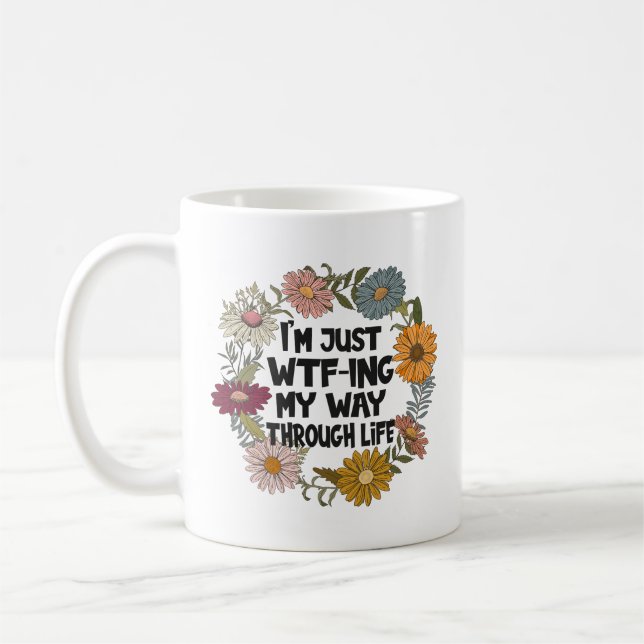 Funny Quote Life Sayings Mum Dad Parenthood Coffee Mug (Left)