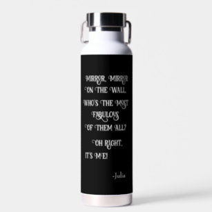 Funny Quote MInimalist Self Love Personalised Water Bottle