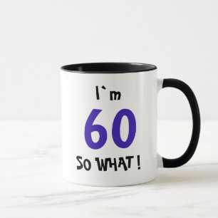 Funny Quote Modern 60th Birthday Mug
