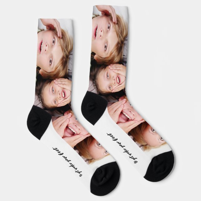 Funny quote photo socks  (Right)