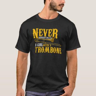 Funny Quote play Never underestimate a girl with a T-Shirt