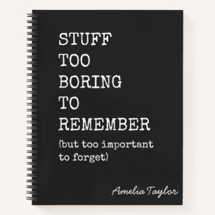 Funny Quote Playful List Humor Home Life Notebook