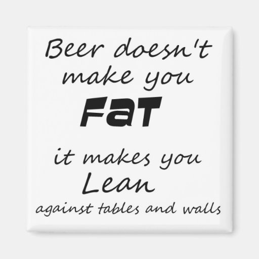 Image of Funny quote refrigerator magnets beer joke novelty