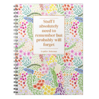 Funny Quote Remember To Do Floral Personalised