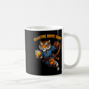 Funny Quote Roaring Home Run Ball Retro Tiger Love Coffee Mug