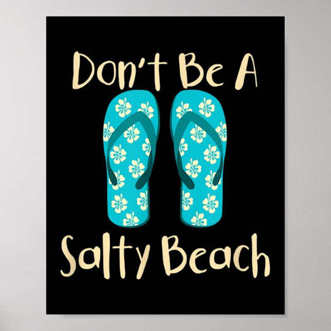 Funny Quote Summer Vacation Vacay Mode Beach Sanda Poster (Front)