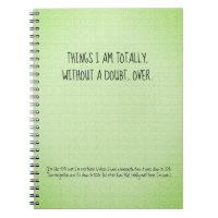 Funny Quote Things I'm Over Note Keeping