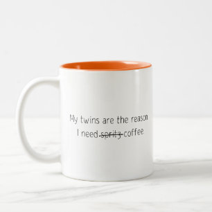 Funny Quote Trendy Gift Coffee Mug Twins Spritz