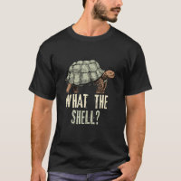 Funny Quote Turtle Design What The Shell Vintage T