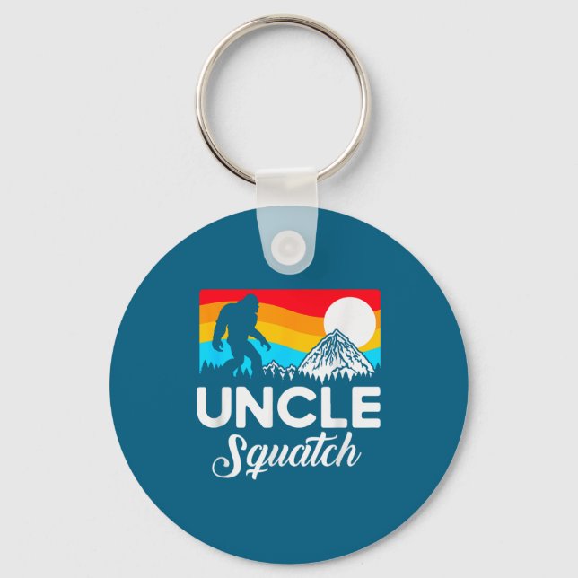 Funny Quote Uncle Bigfoot Squatch  Key Ring (Front)