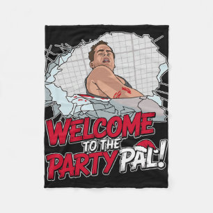 Funny Quote, Welcome To The Party! Christmas Carto Fleece Blanket