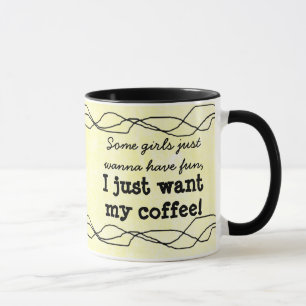 Funny Quote Women's Yellow Coffee Mug