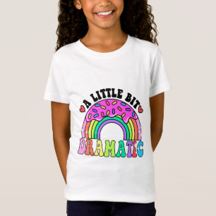 Funny Quotes A Little Bit Dramatic , Cute Doughnut T-Shirt
