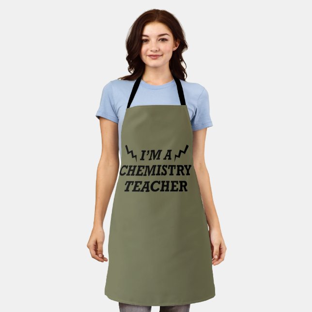 Funny quotes about chemistry teacher apron (Worn)