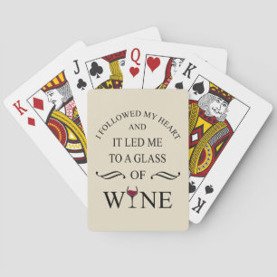 Funny quotes famous wine drinker slogan playing cards