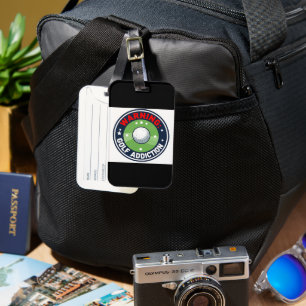 Funny Quotes for Crazy Golfer Luggage Tag