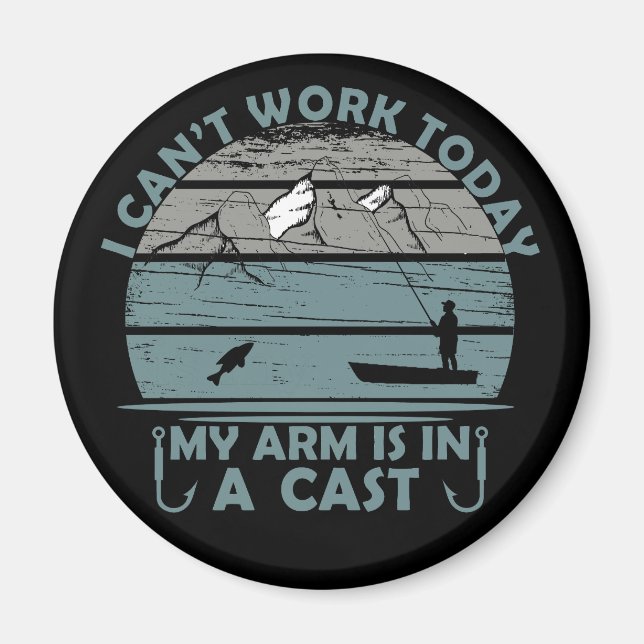 funny quotes for fishing lovers magnet (Front)
